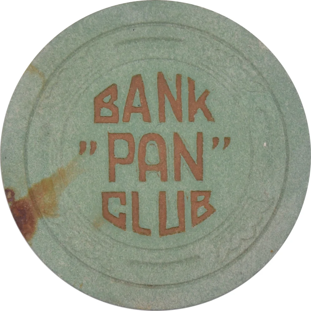 Bank Club Casino Searchlight Nevada Green PAN Chip 1946