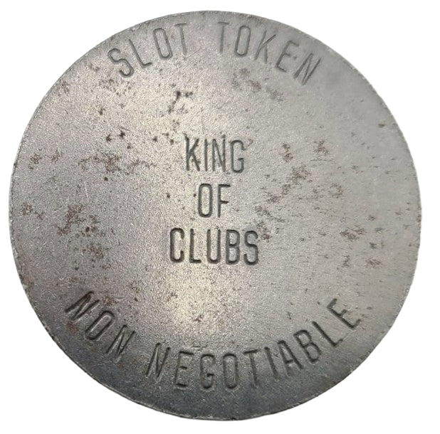 Vintage King of Clubs Sparks Nevada Used Slot Token