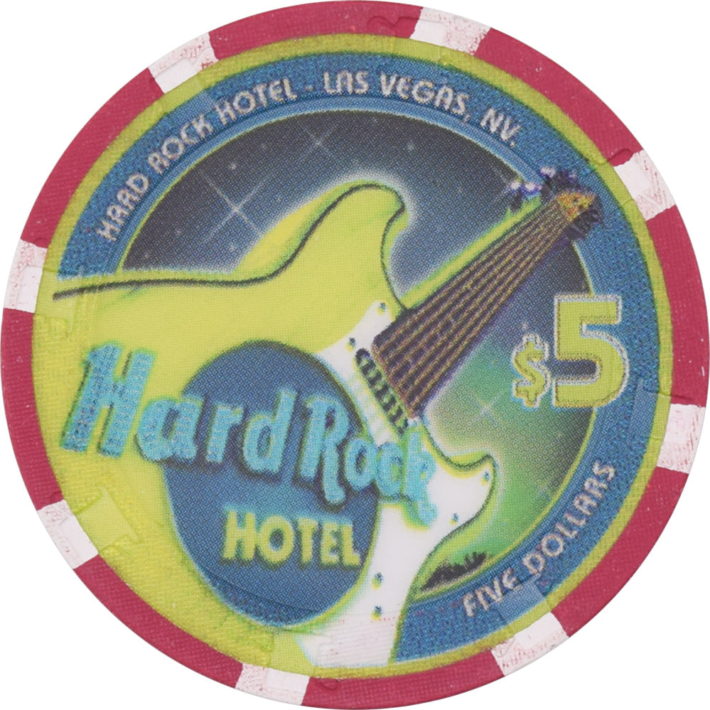 Hard Rock Casino Las Vegas Nevada $5 Moby Chip 2002