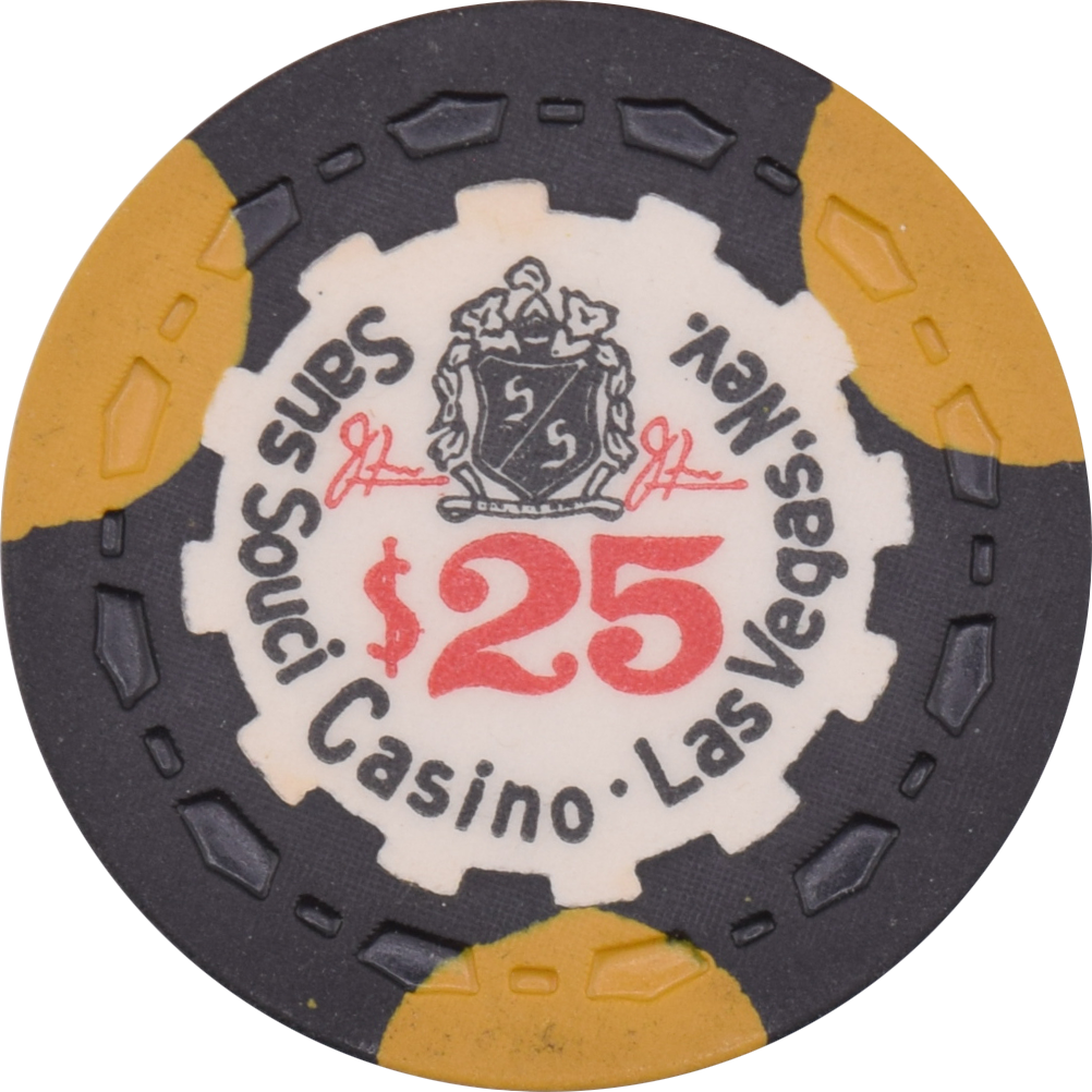 Sans Souci Casino Las Vegas Nevada $25 Chip 1957