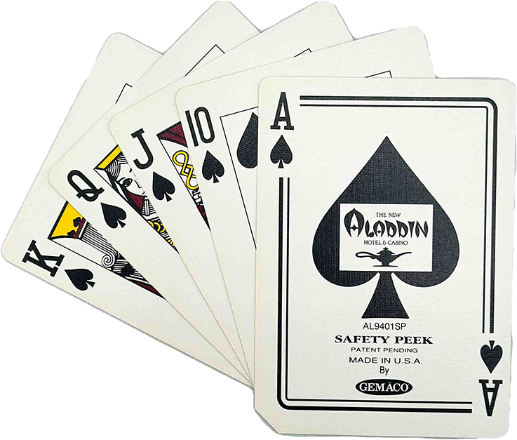 Aladdin Casino Las Vegas Nevada Used Blue or Red Decks GEMACO