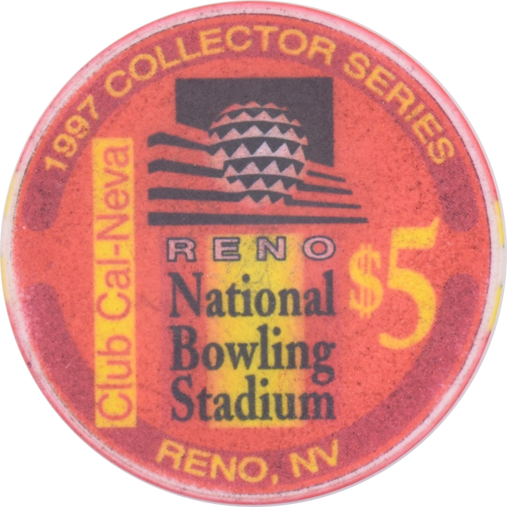 Club Cal-Neva Casino Reno Nevada $5 WIBC 1997 Chip