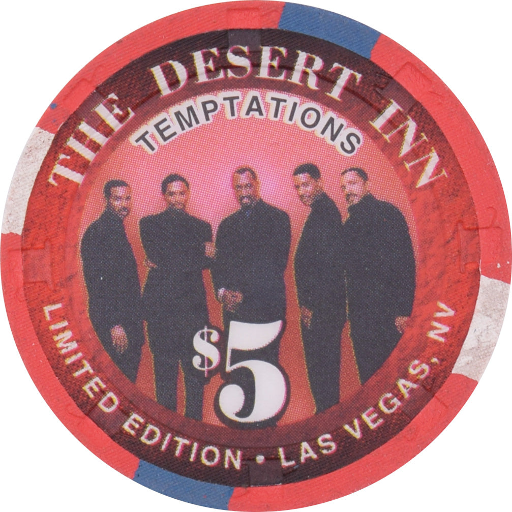 Desert Inn Casino Las Vegas Nevada $5 The Temptations Chip 1999