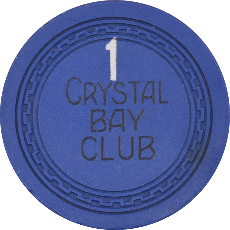 Crystal Bay Casino Crystal Bay Nevada Roulette 1 Blue Chip 1953