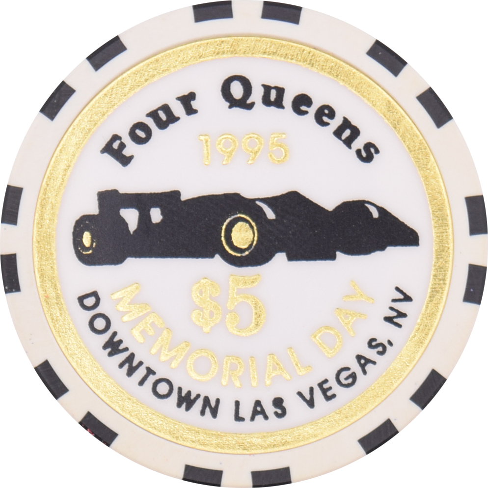 Four Queens Casino Las Vegas Nevada $5 Memorial Day Chip 1995