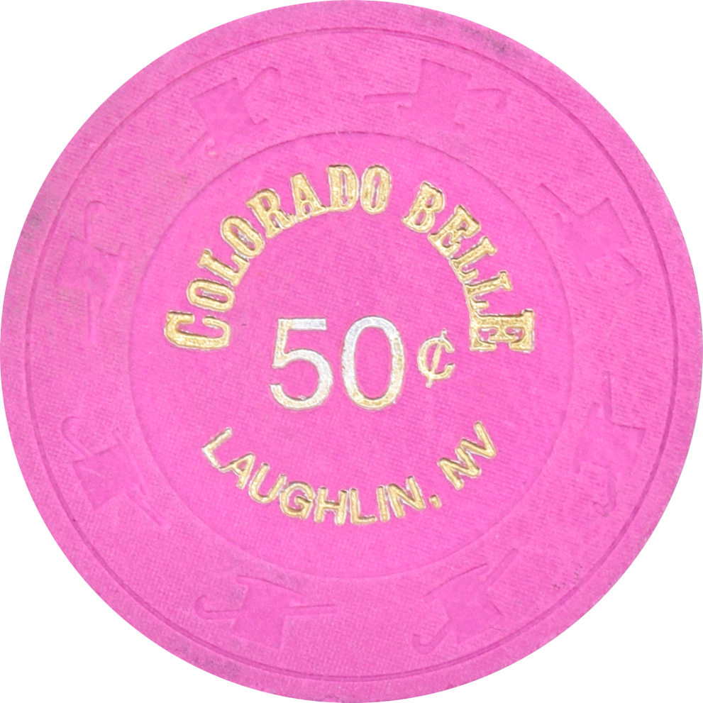 Colorado Belle Casino Laughlin Nevada 50 Cent Chip 1996