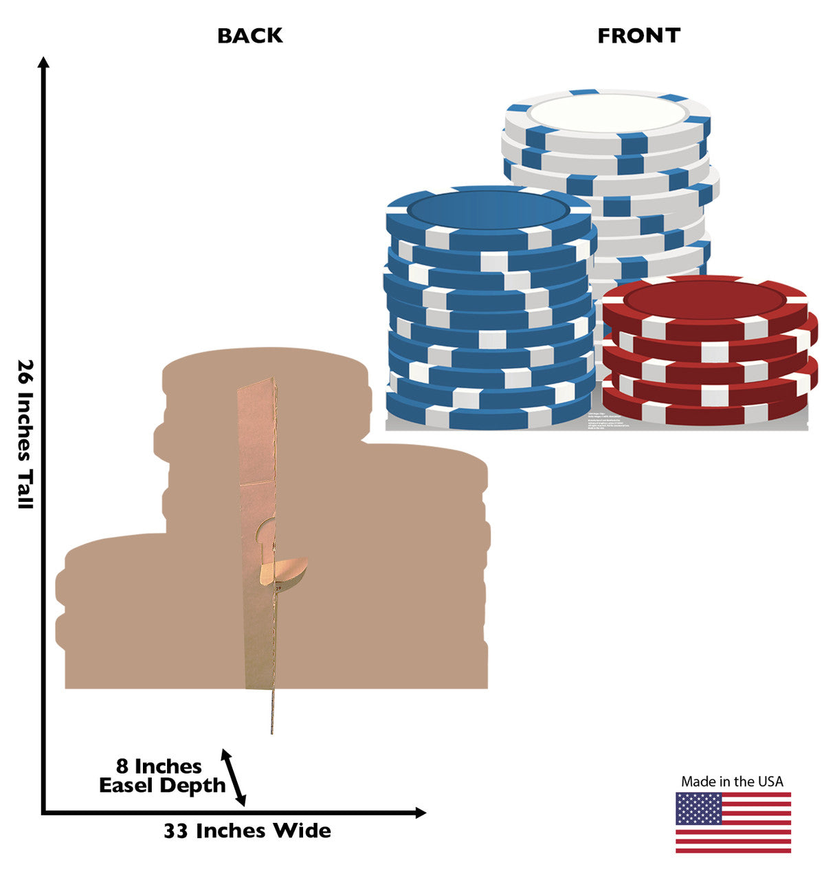 Vegas Chips Cardboard Cutout