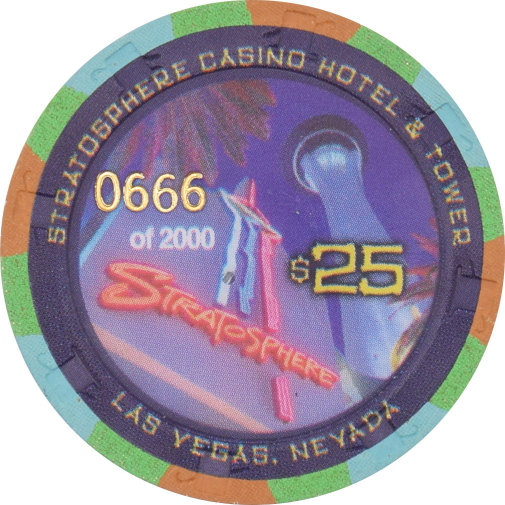Stratosphere Casino Las Vegas Nevada $25 Beach Boys Chip 2001