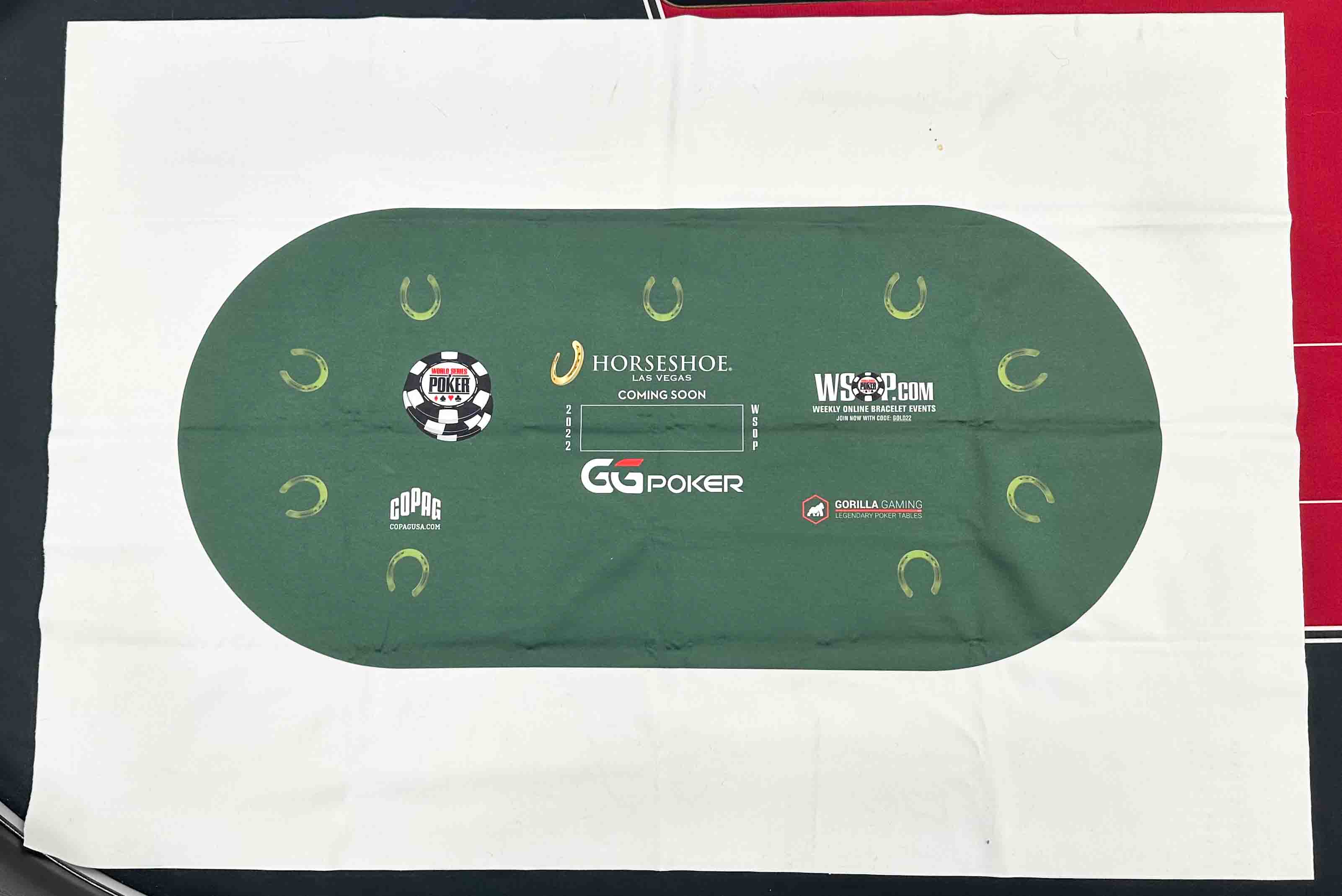 WSOP (World Series of Poker) Las Vegas Mini Sample Poker Layout