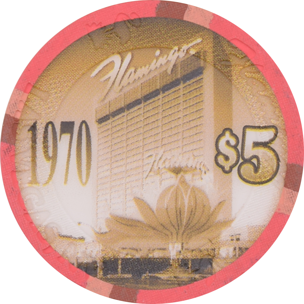 Flamingo Casino Las Vegas Nevada $5 1970 Commemorative Chip 2003