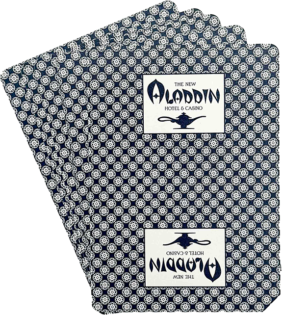 Aladdin Casino Las Vegas Nevada Used Blue or Red Decks GEMACO