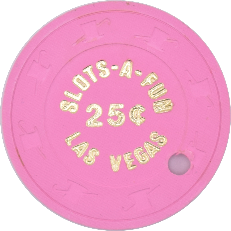 Slots A Fun Casino Las Vegas Nevada 25 Cent Chip 1980s Cancelled