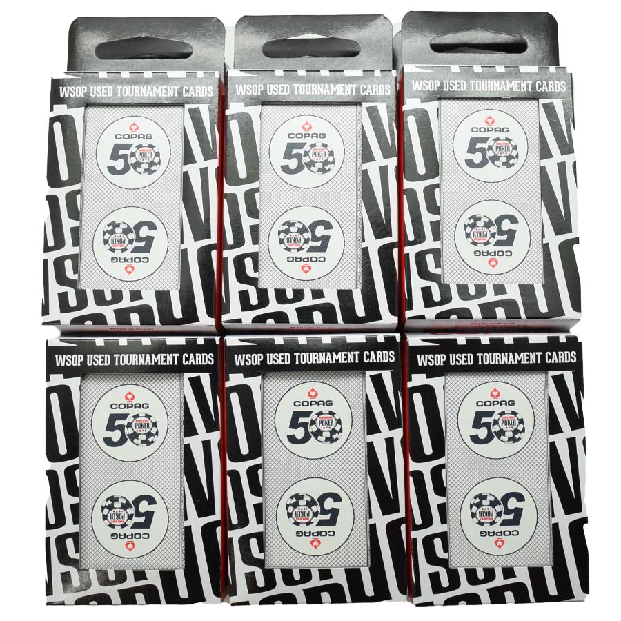 30 WSOP Copag Used Decks 2019 50th Anniversary Used Decks