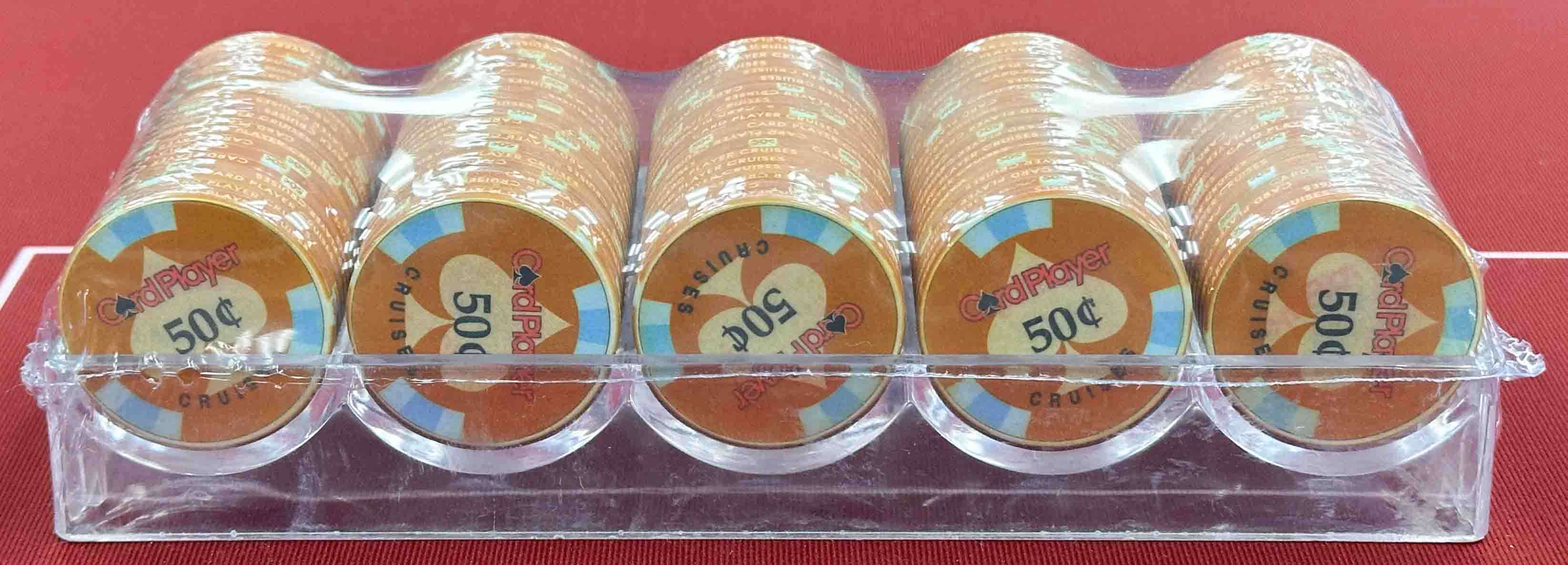 Card Player Cruises 50 Cent Chip Rack (100 Chips)