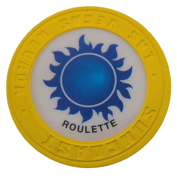 Suncoast Casino Las Vegas Nevada Roulette Yellow Chip 2000