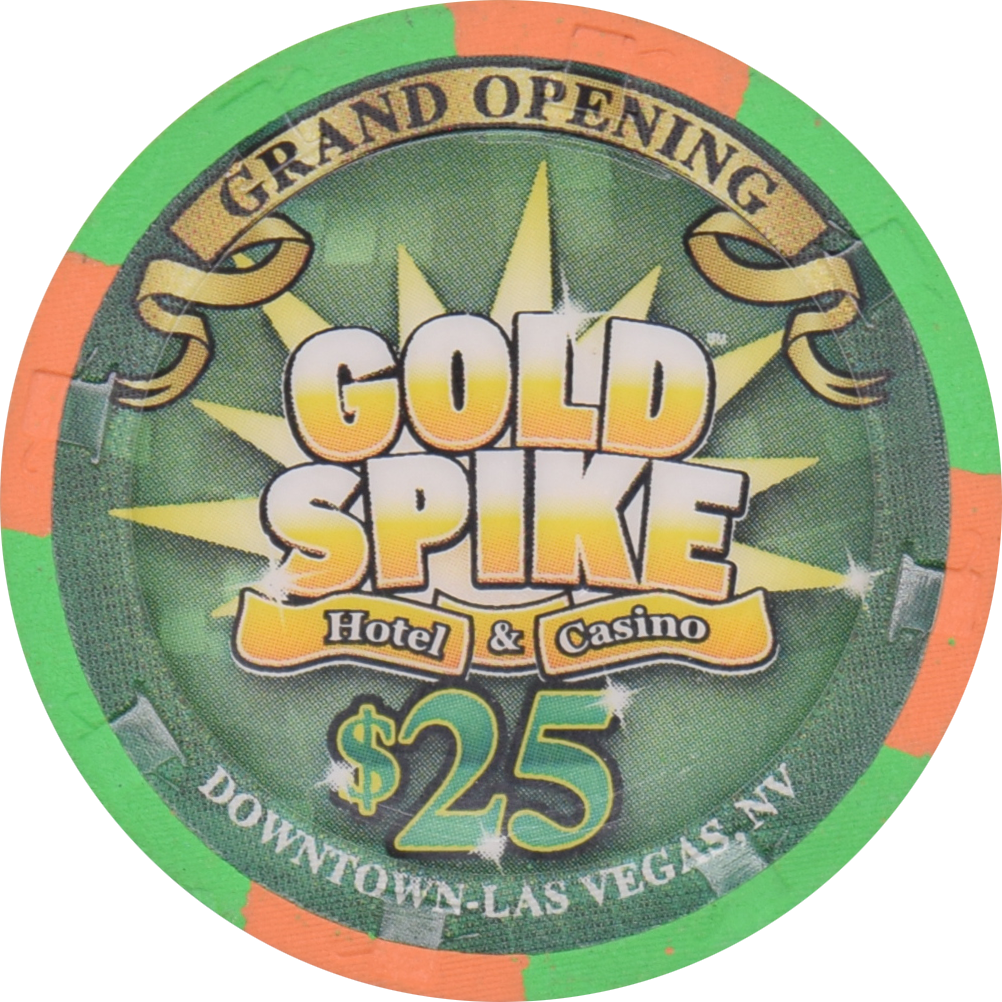 Gold Spike Casino Las Vegas Nevada $25 Grand Opening Chip 2009