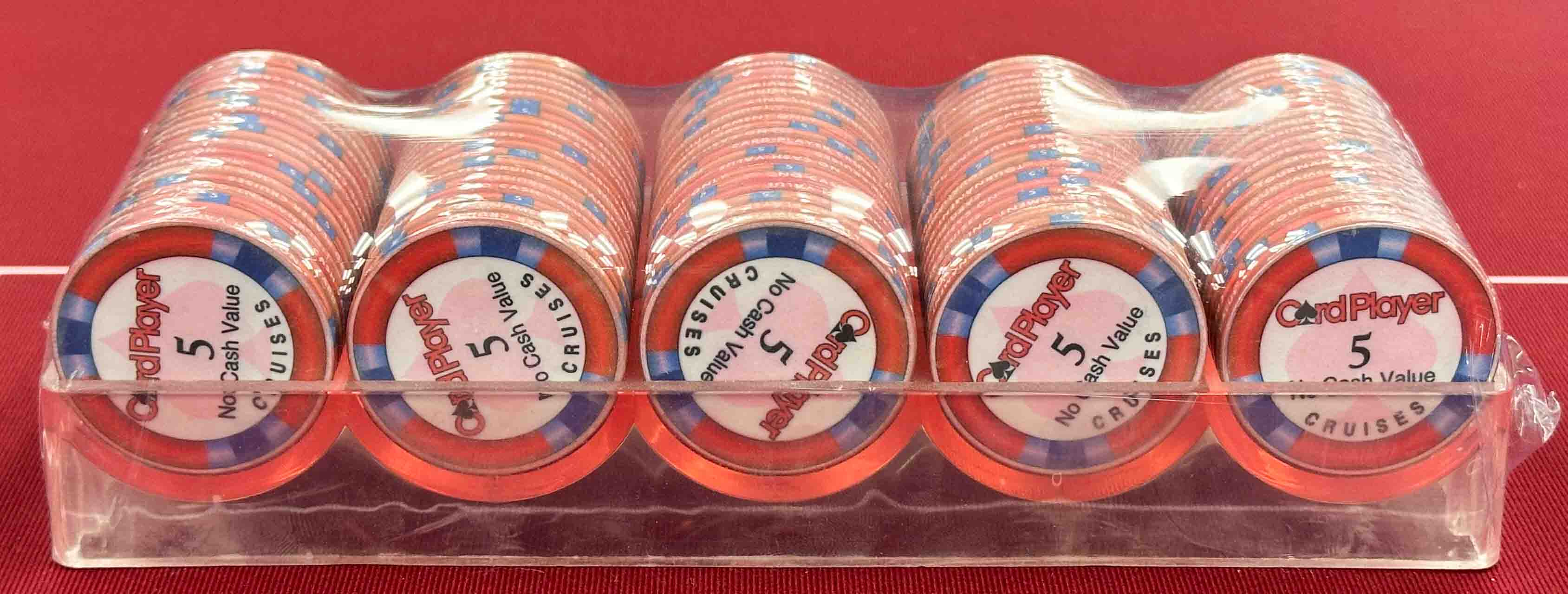 Card Player Cruises $5 Chip Rack (100 Chips)