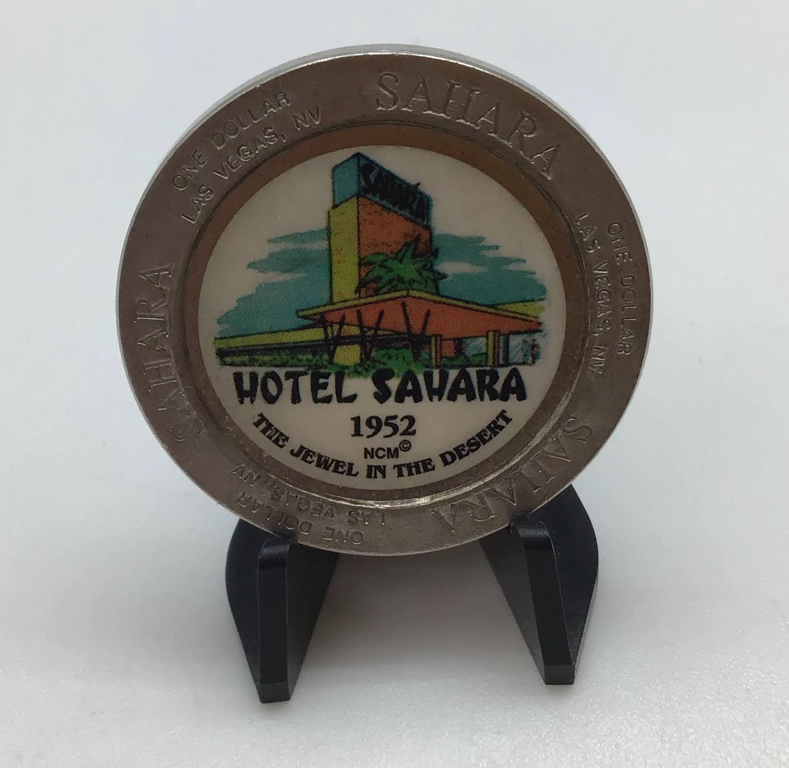 Hotel Sahara Casino 1996 Las Vegas Nevada $1 Gaming Slot Token