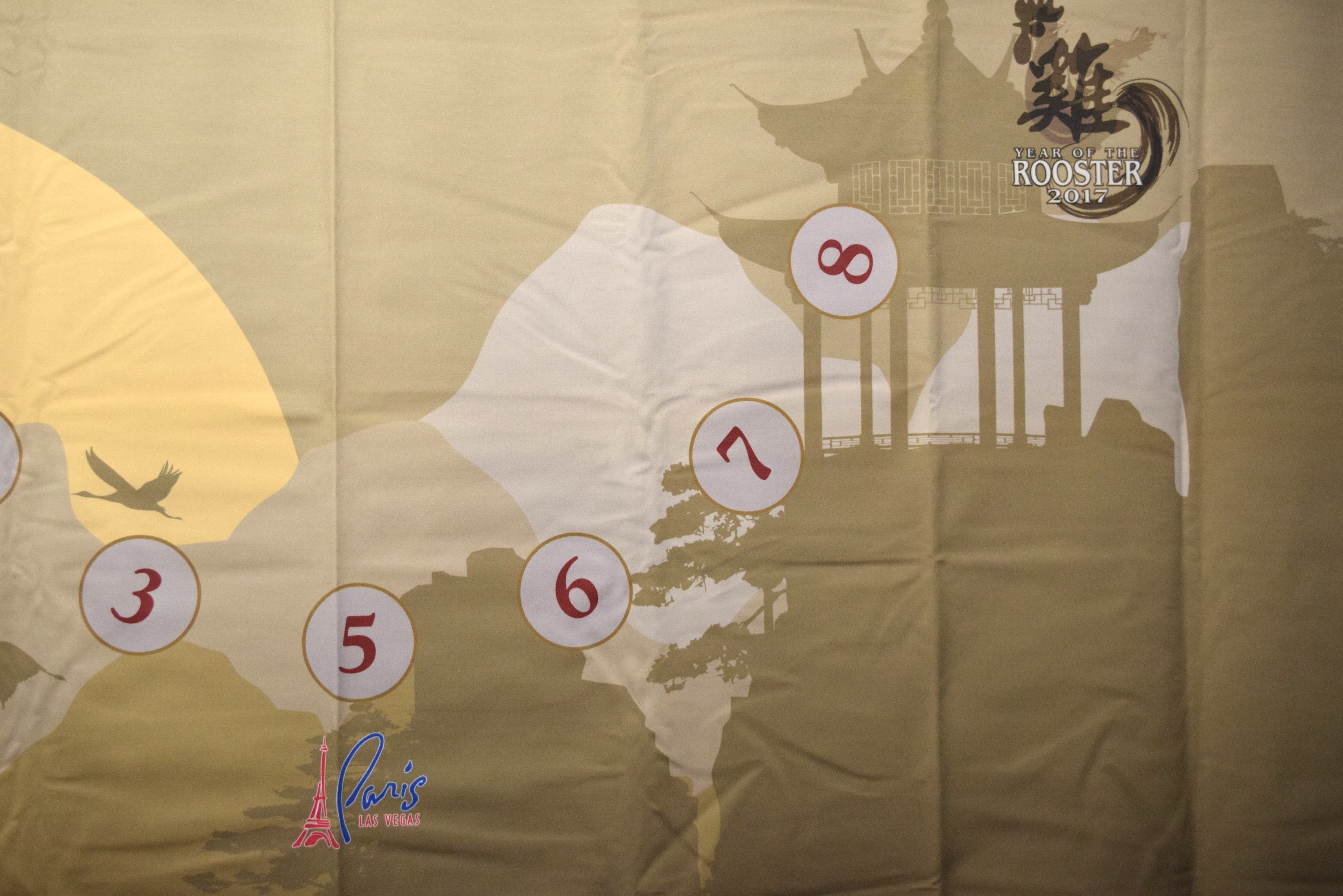 Paris Casino Las Vegas Nevada Year of The Rooster 2017 Pai Gow Layout