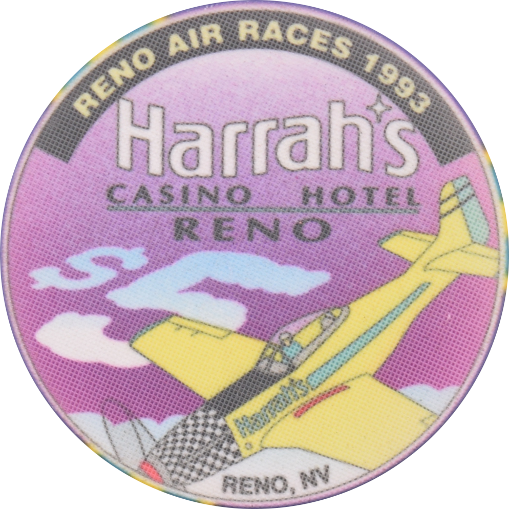 Harrah's Casino Reno Nevada $5 Reno Air Races Chip 1993