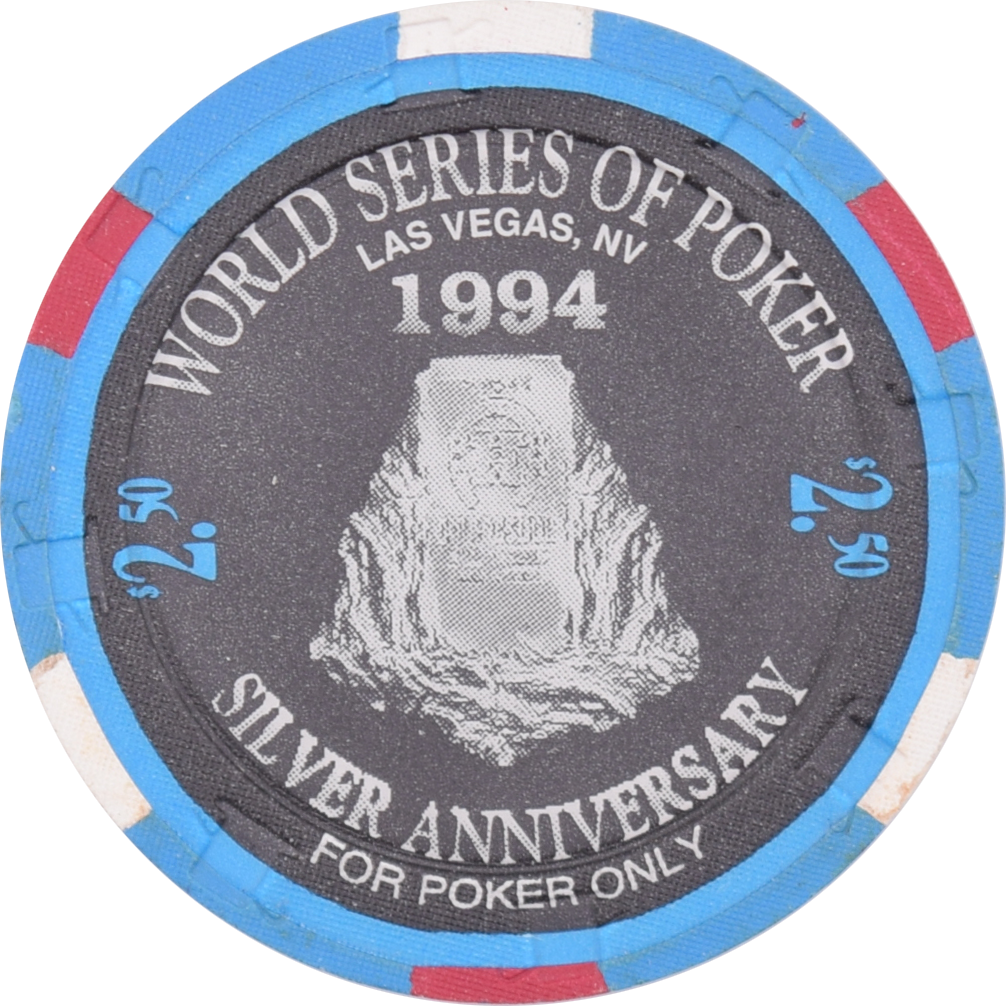 Horseshoe Club (Binion's) Casino Las Vegas Nevada $2.50 Bobby Baldwin Chip 1994