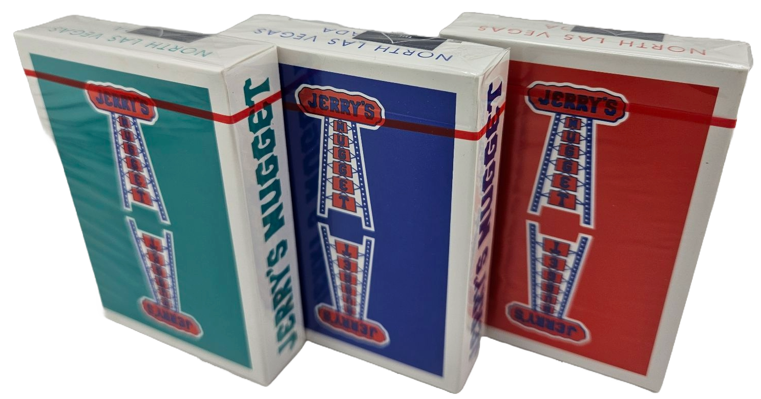 Jerry's Nugget Casino North Las Vegas Retro Playing Card Modern Feel Deck