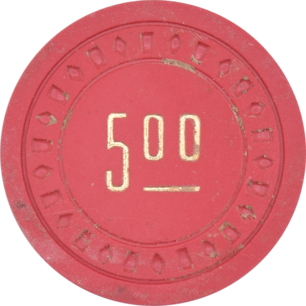 Commercial Hotel Casino Battle Mountain Nevada $5 Chip 1955