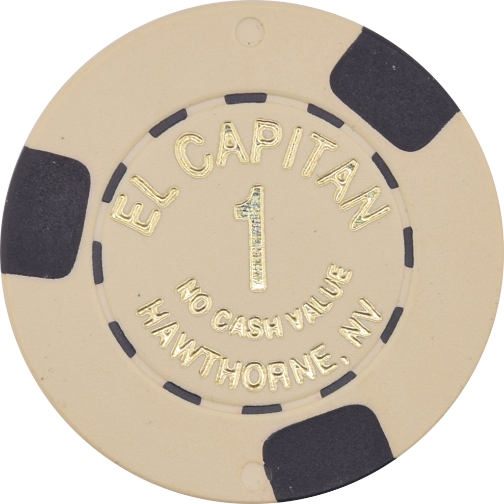 El Capitan Casino Hawthorne Nevada $1 NCV Chip 1990s