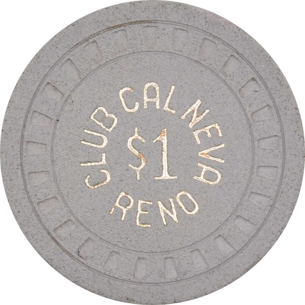 Club Cal-Neva Casino Reno Nevada $1 Chip 1950