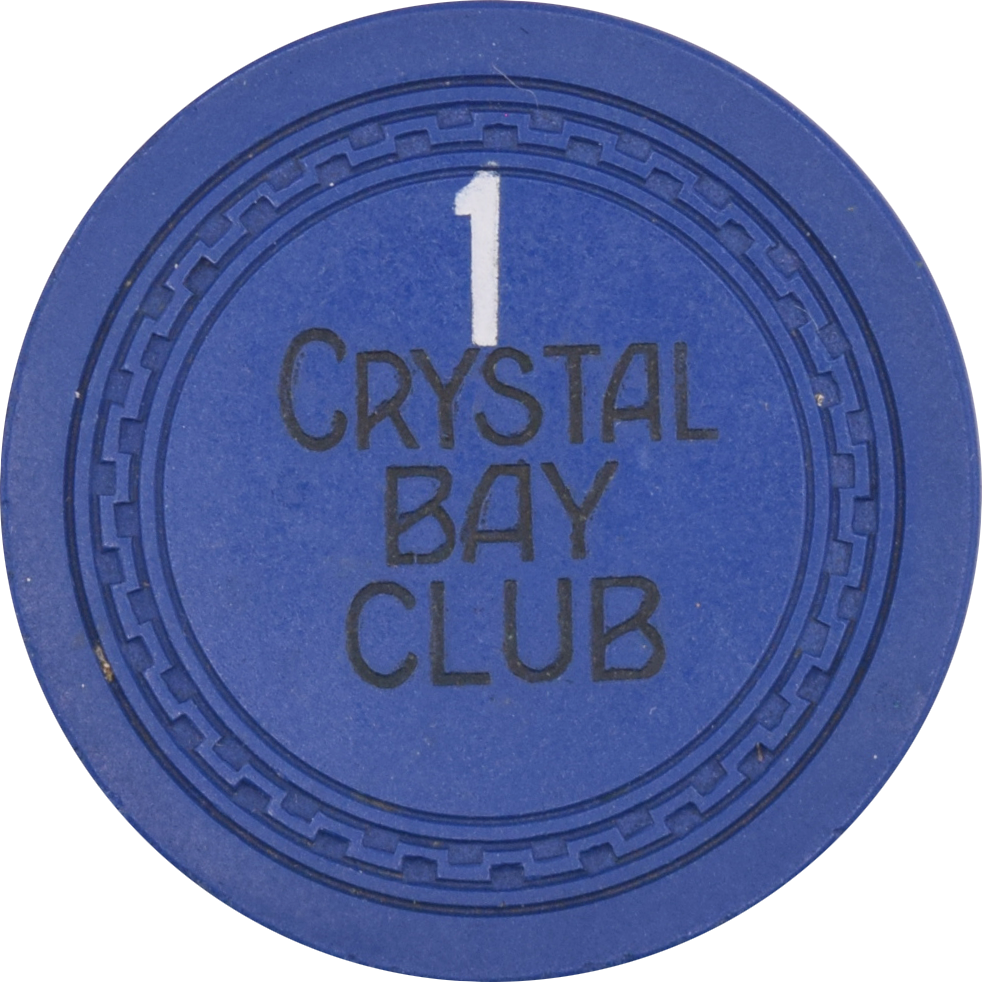 Crystal Bay Casino Crystal Bay Nevada Roulette 1 Blue Chip 1953