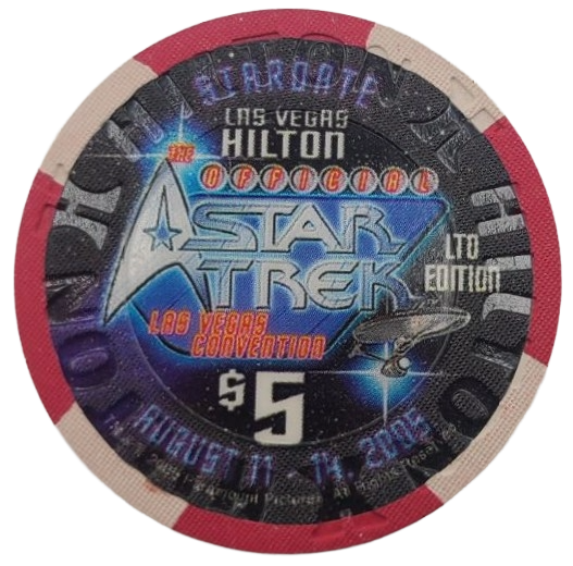 Las Vegas Hilton Casino Las Vegas Nevada $5 Chip Counselor Troi 2005