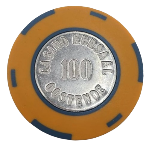 Casino Kursaal Oostende Belgium 100 Chip Coin Inlay