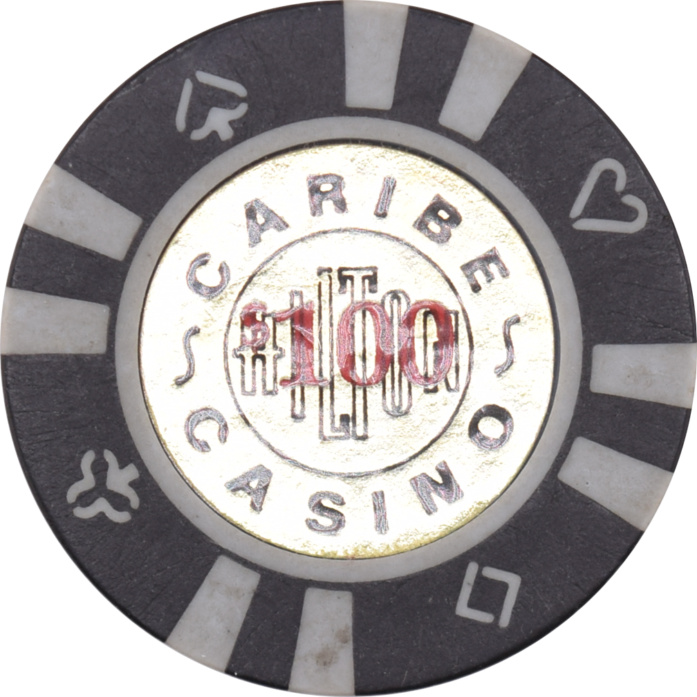 Caribe Hilton Casino San Juan Puerto Rico $100 Black Chip