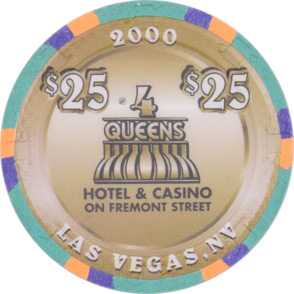 Four Queens Casino Las Vegas Nevada $5 1963 Corvette Stingray Chip 2000