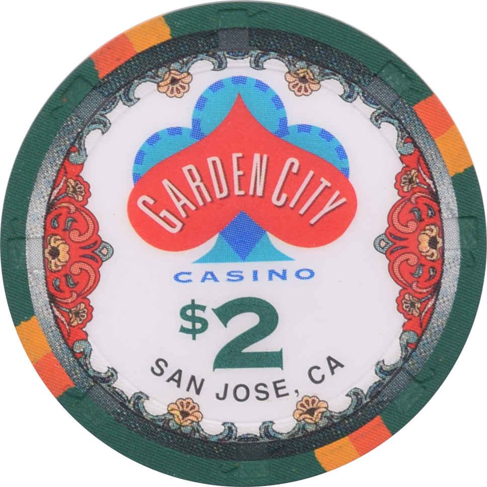 Garden City Casino San Jose California $2 RHC Chip