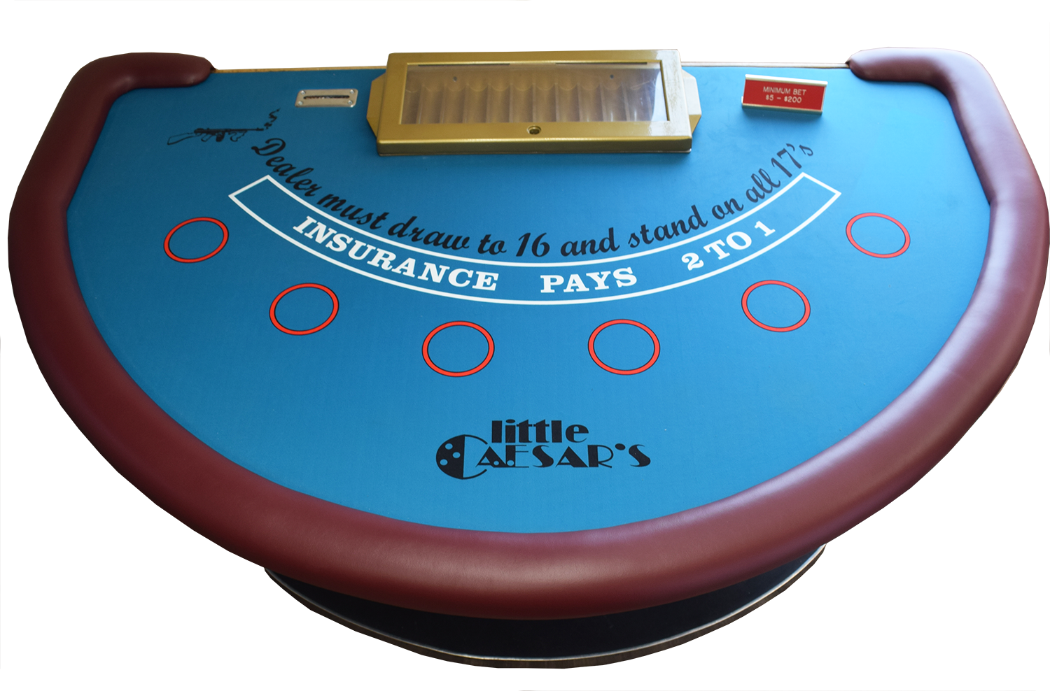 Little Caesars Casino Used Blackjack Table
