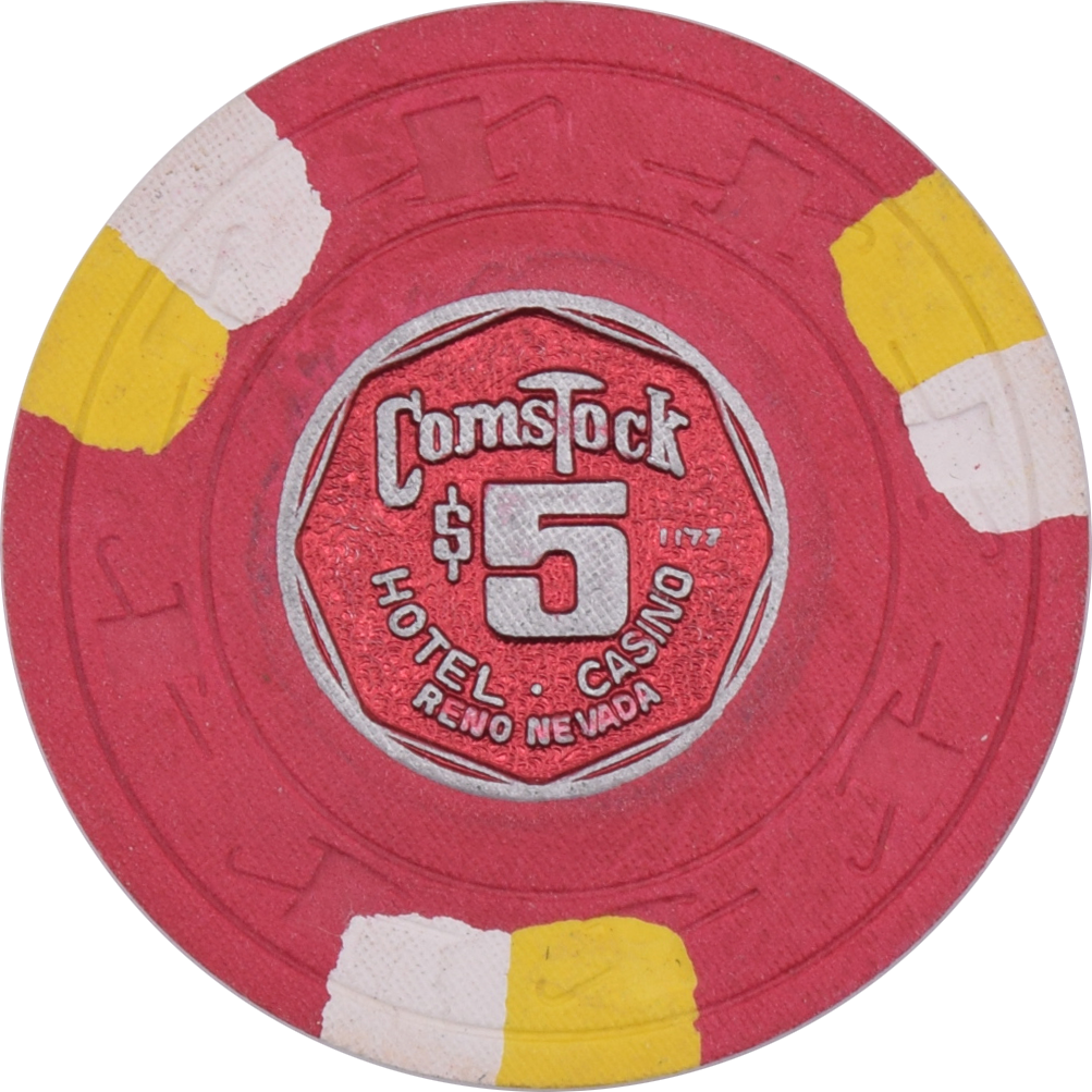 Comstock Casino Reno Nevada $5 Chip 1977