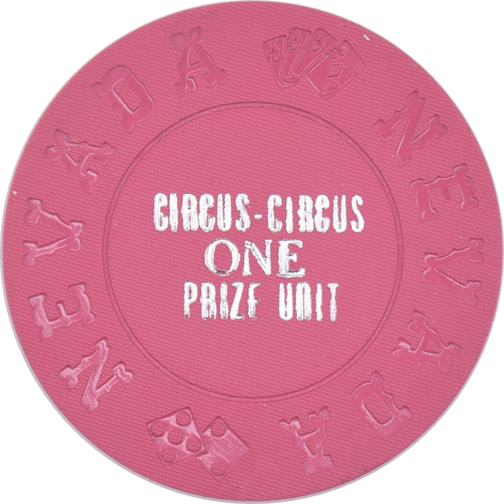 Circus Circus Casino Las Vegas Nevada One Prize Unit Chip 1968