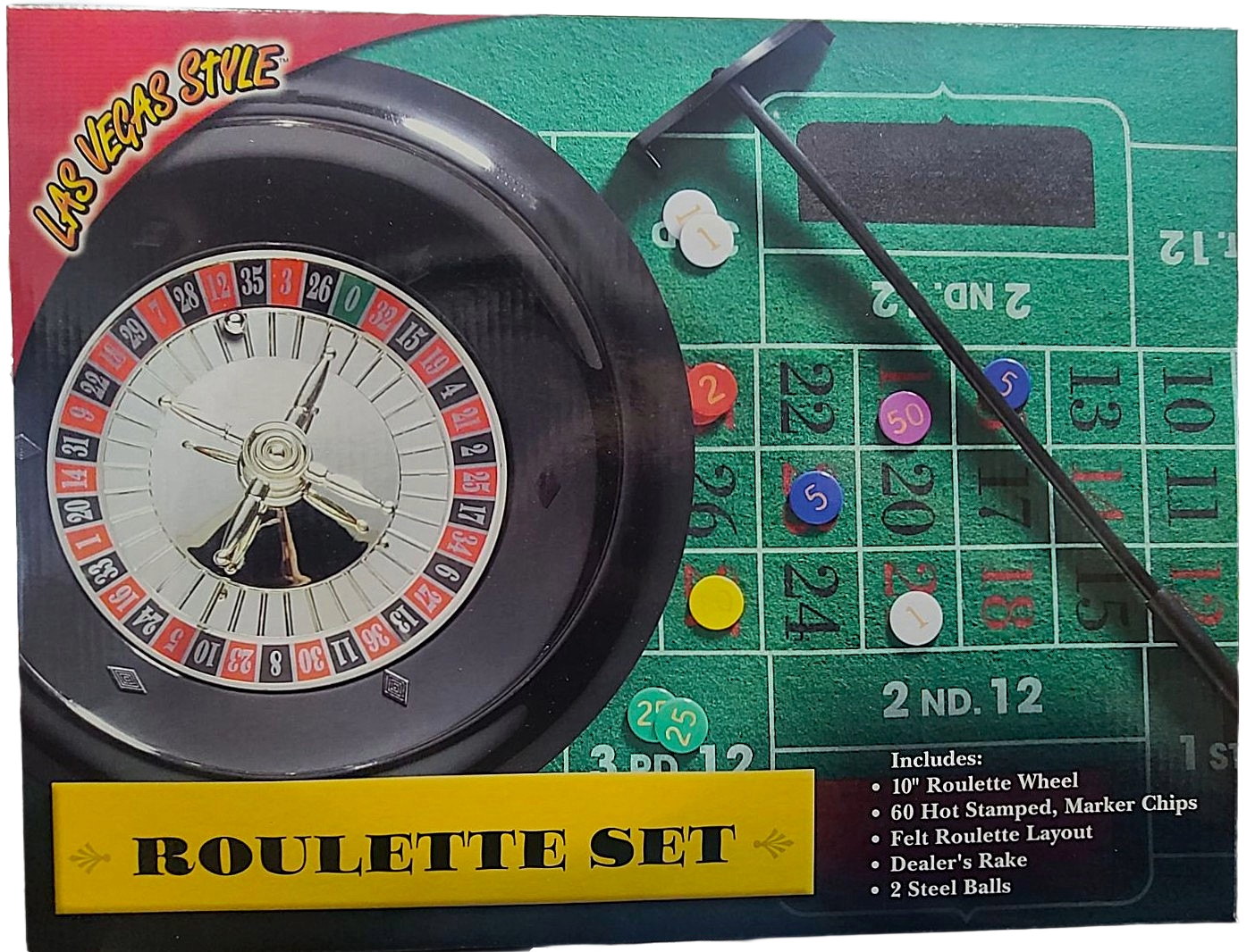 Deluxe Roulette Set with 10" Wheel