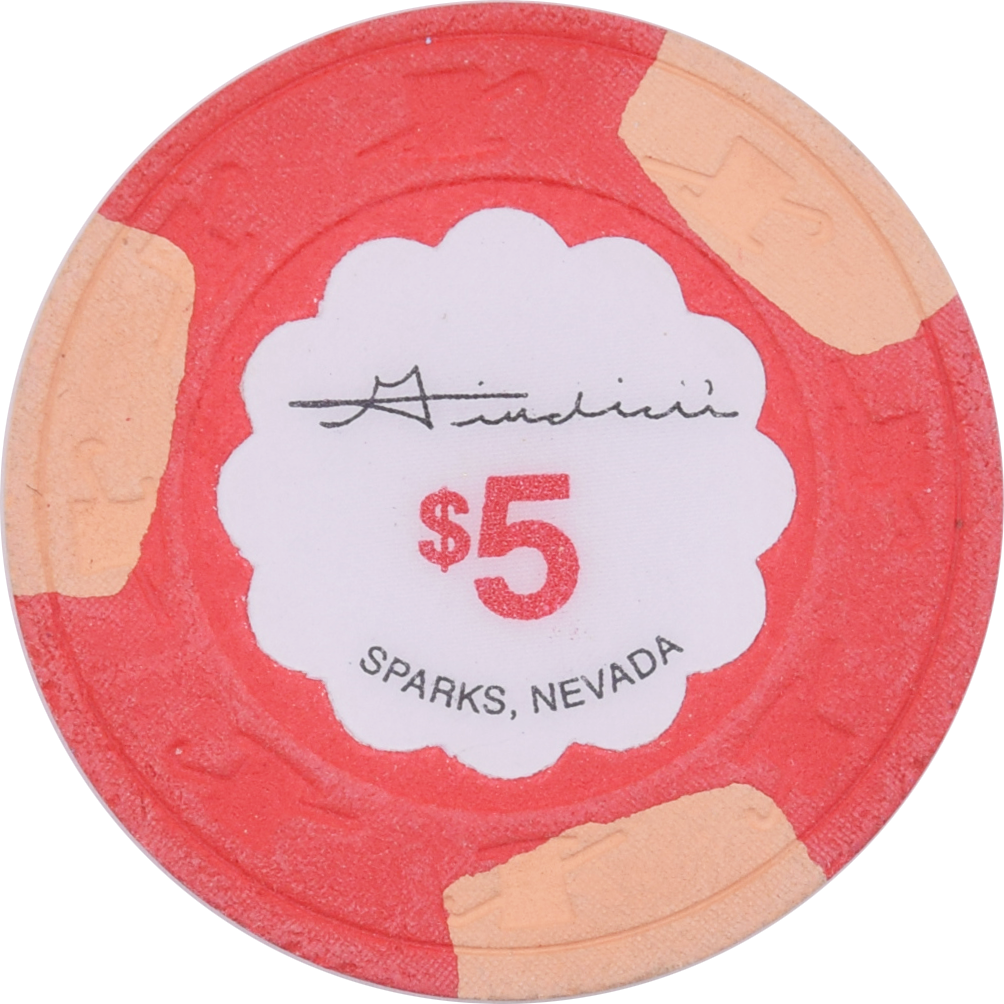 Giudici's (Victorian Gambling Hall) Casino Sparks Nevada $5 Chip 1994
