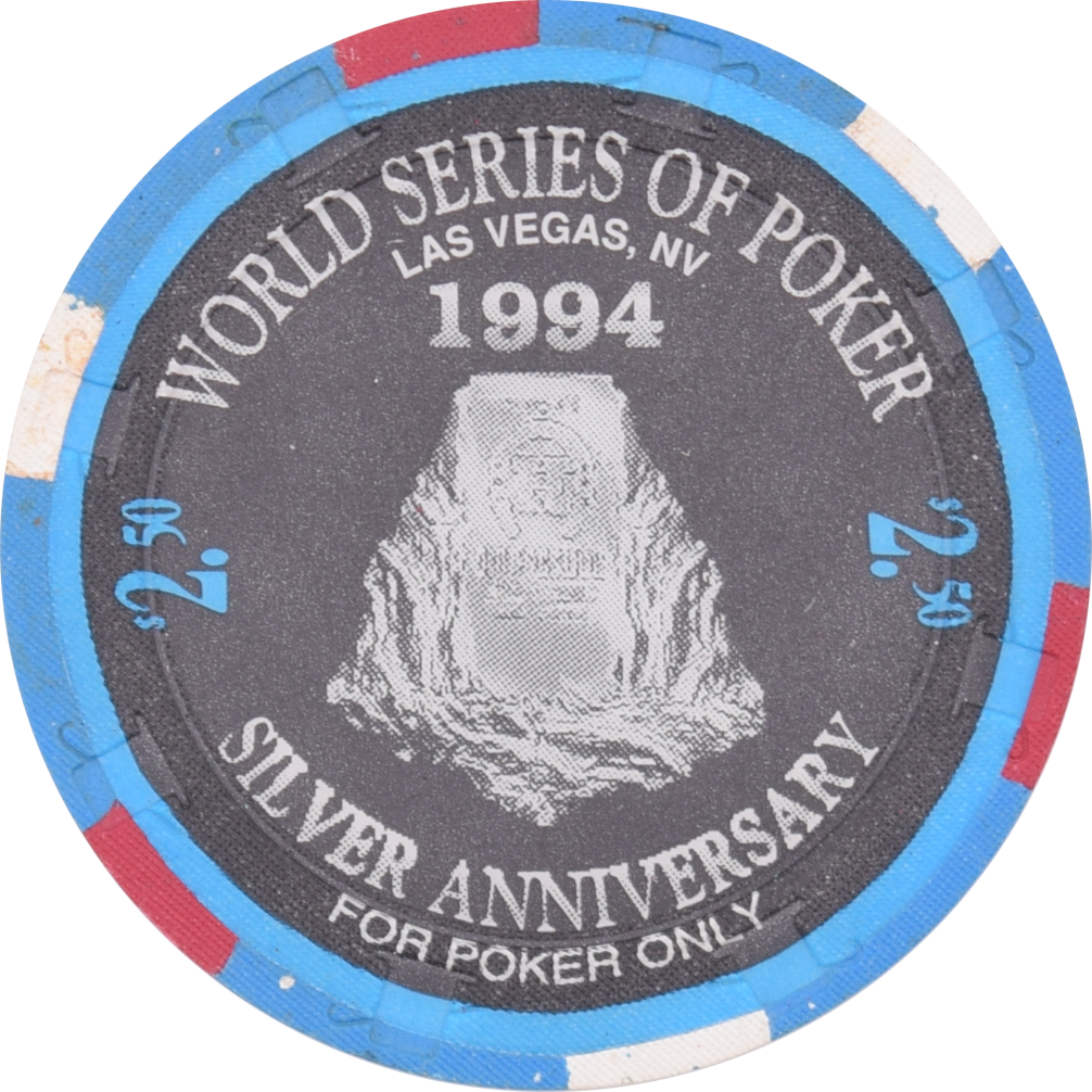 Horseshoe Club (Binion's) Casino Las Vegas Nevada $2.50 Berry Johnston Chip 1994