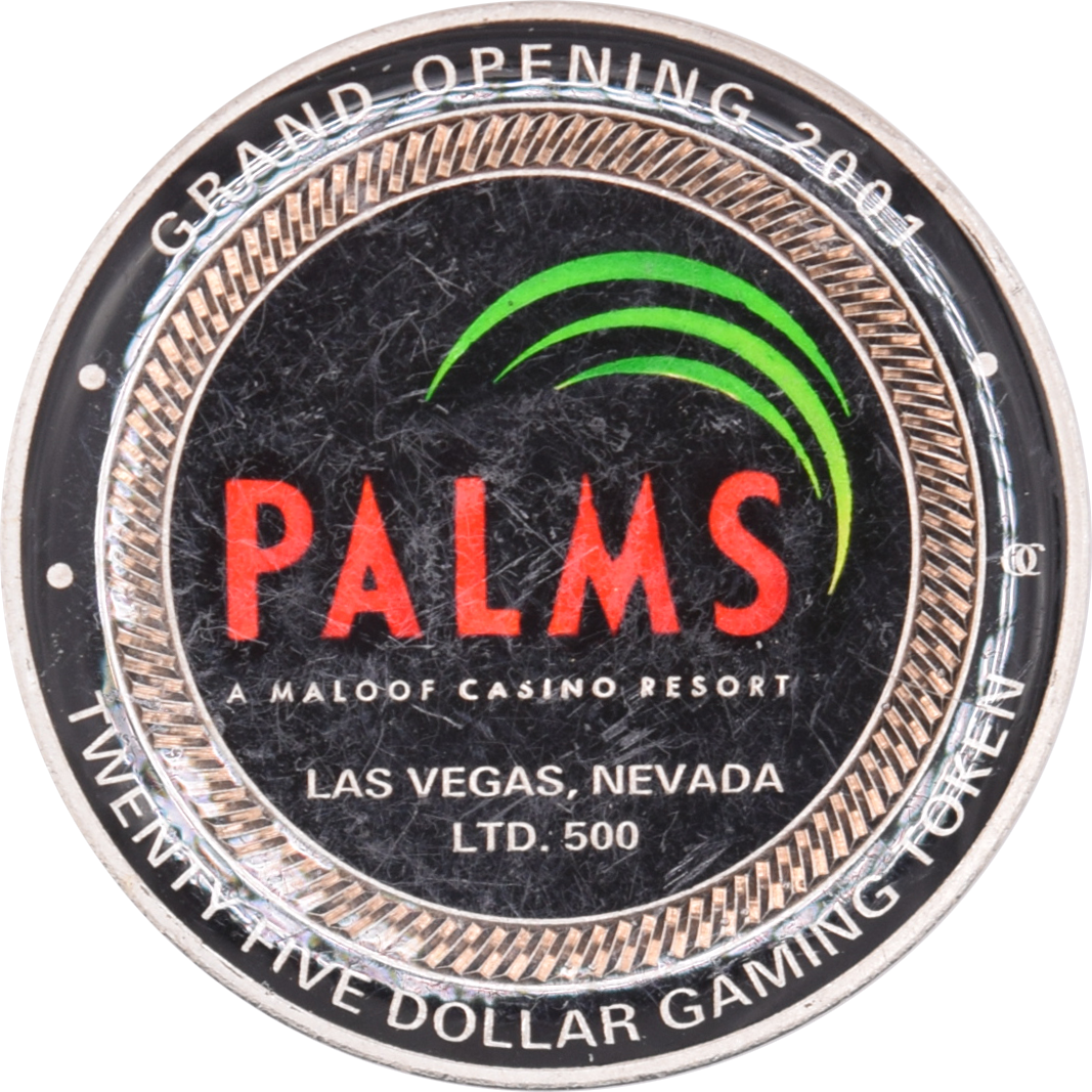 Palms Casino Las Vegas Nevada $25 Grand Opening Token 2001