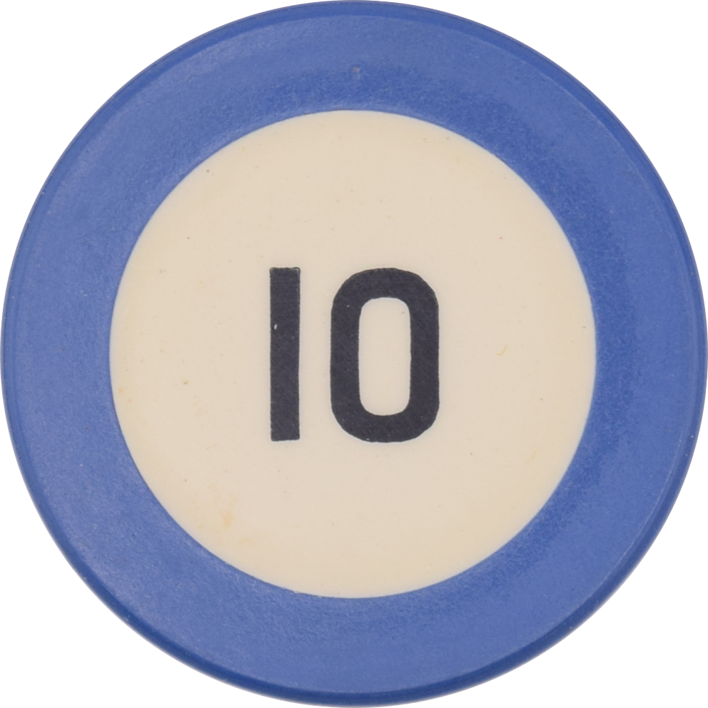 21 West Elizabeth Illegal Casino Detroit Michigan Blue 10 Chip 1923