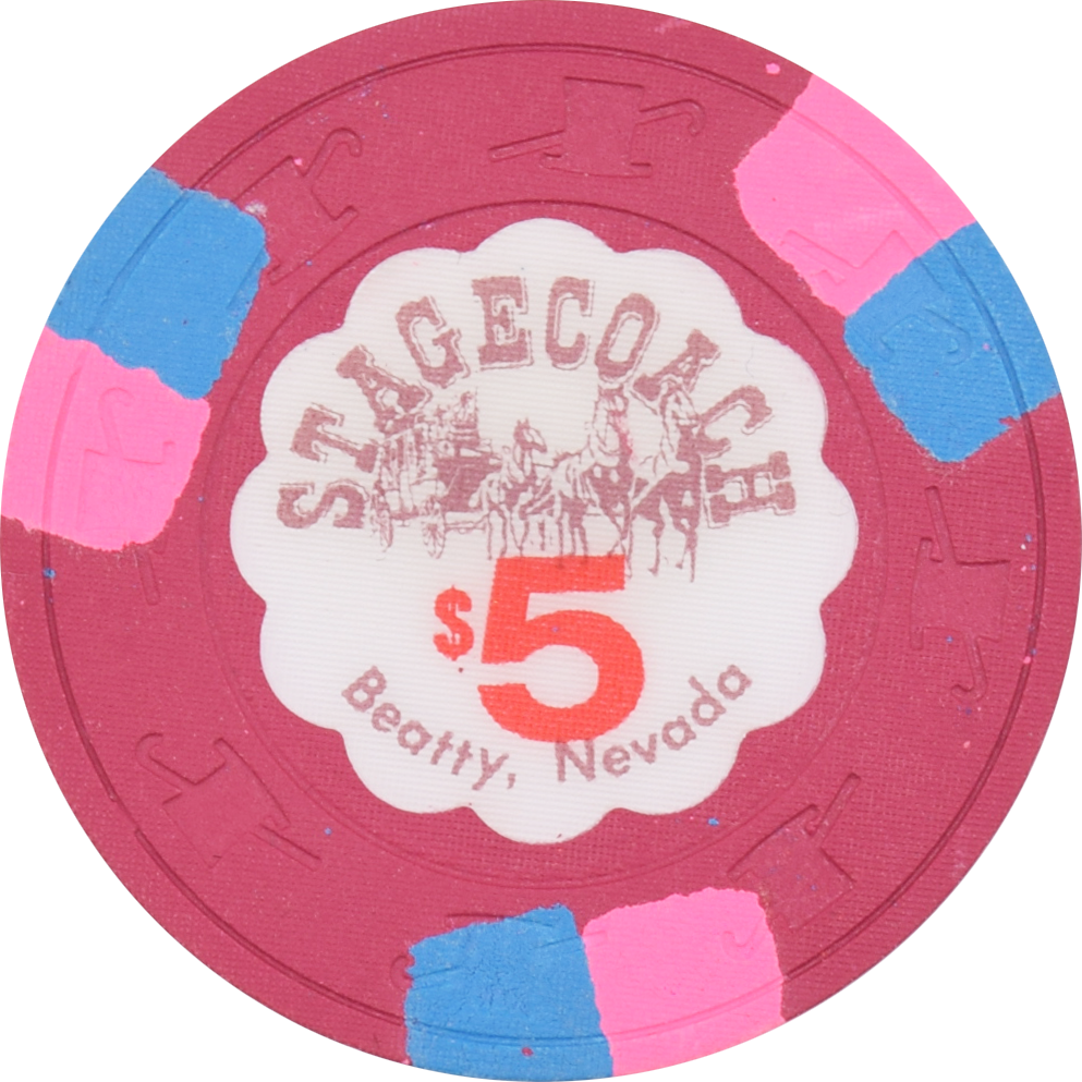 Stagecoach Casino Beatty Nevada $5 Chip 1983