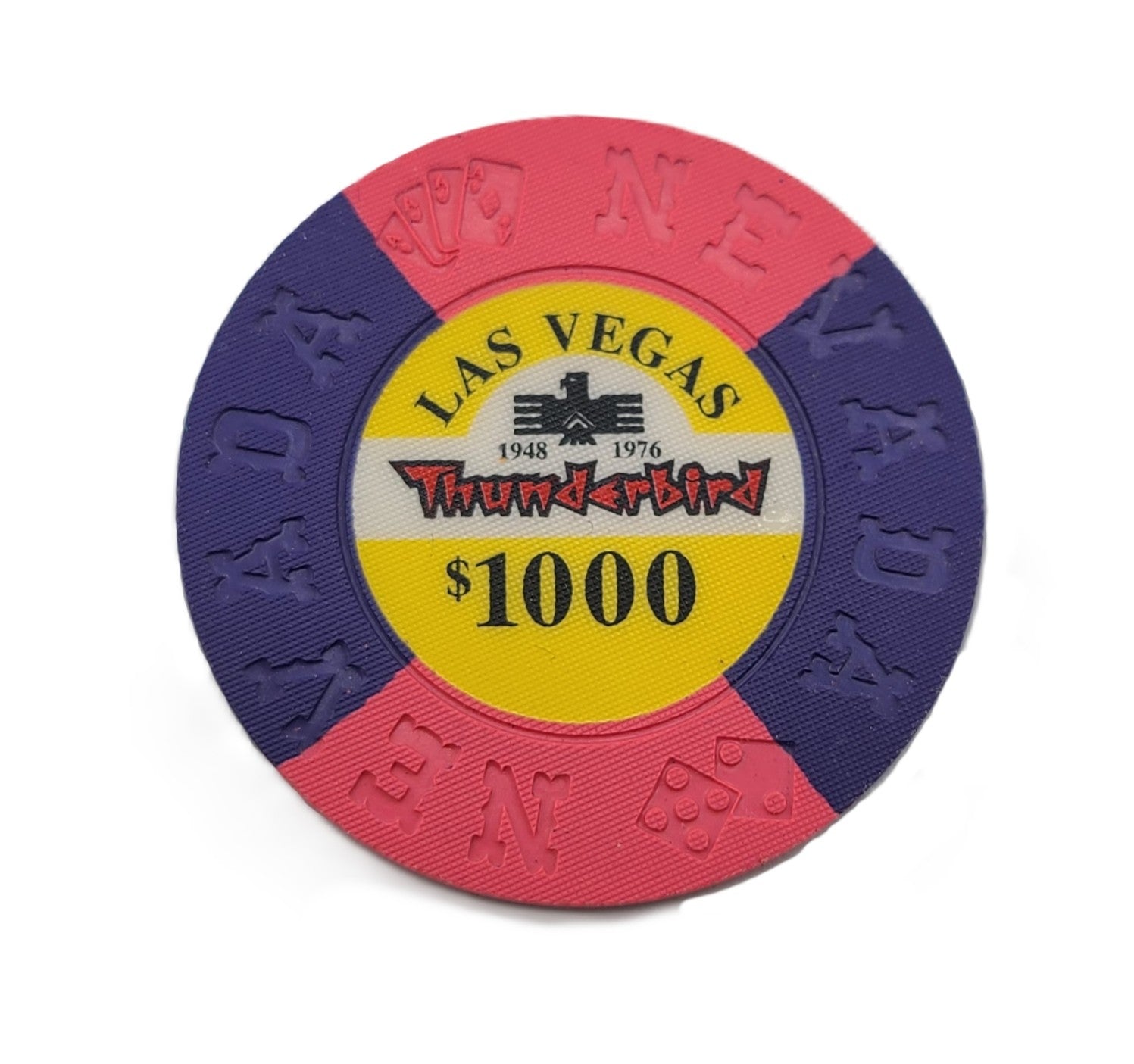 Thunderbird Casino Las Vegas Nevada $1000 Borland Commemorative Chip