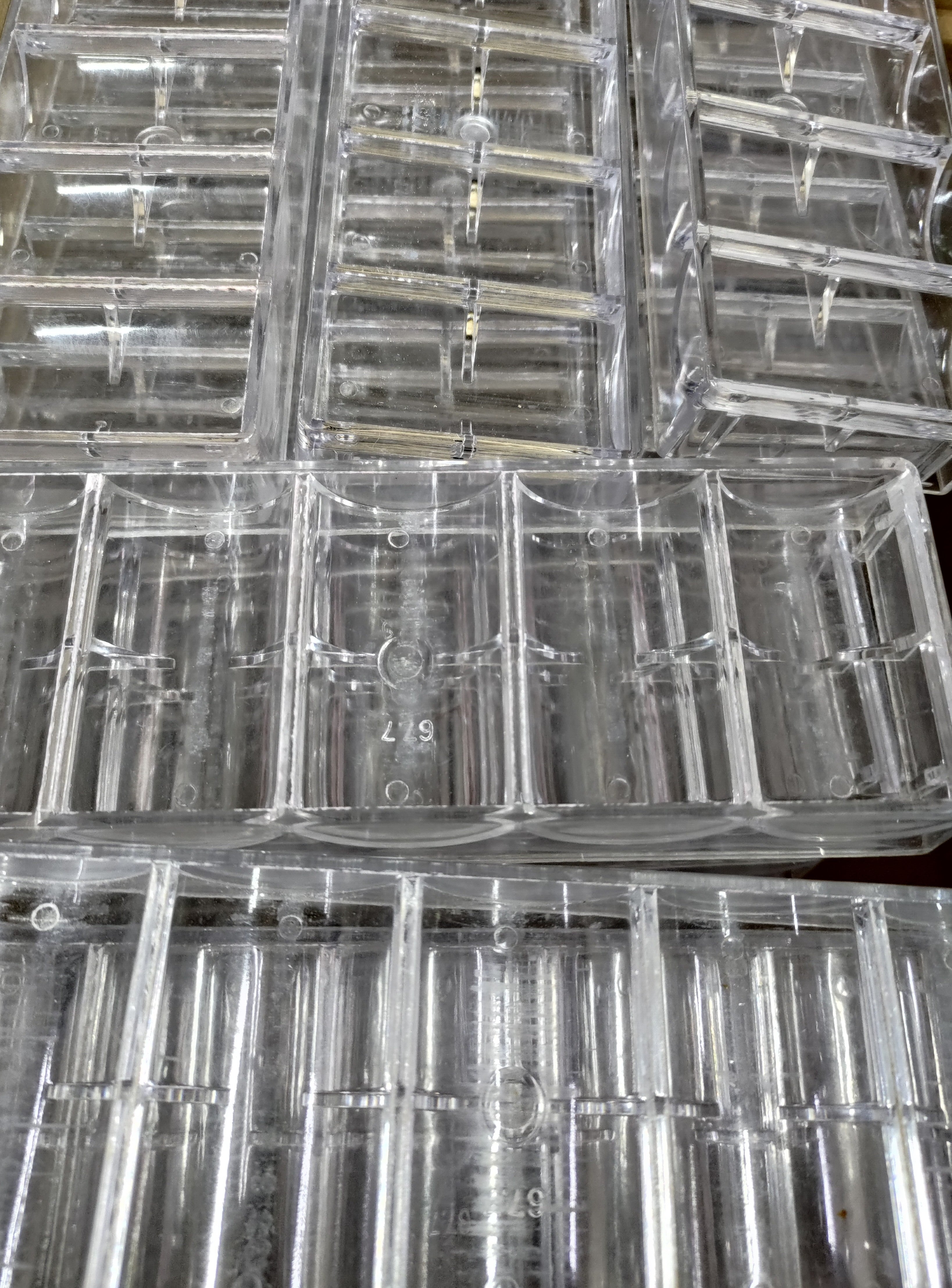 Used Acrylic Chip Tray 67.7mm insert for 39mm Chips