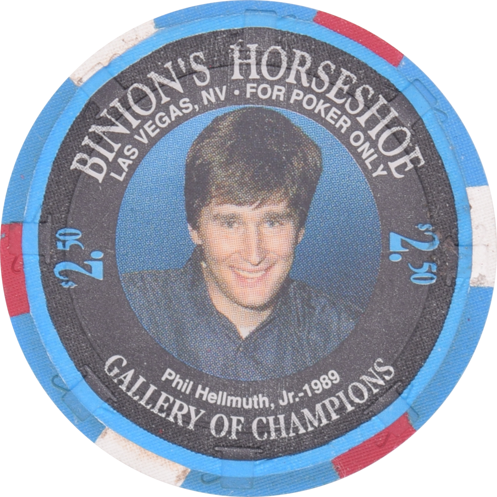 Horseshoe Club (Binion's) Casino Las Vegas Nevada $2.50 Phil Hellmuth Jr. Chip 1994