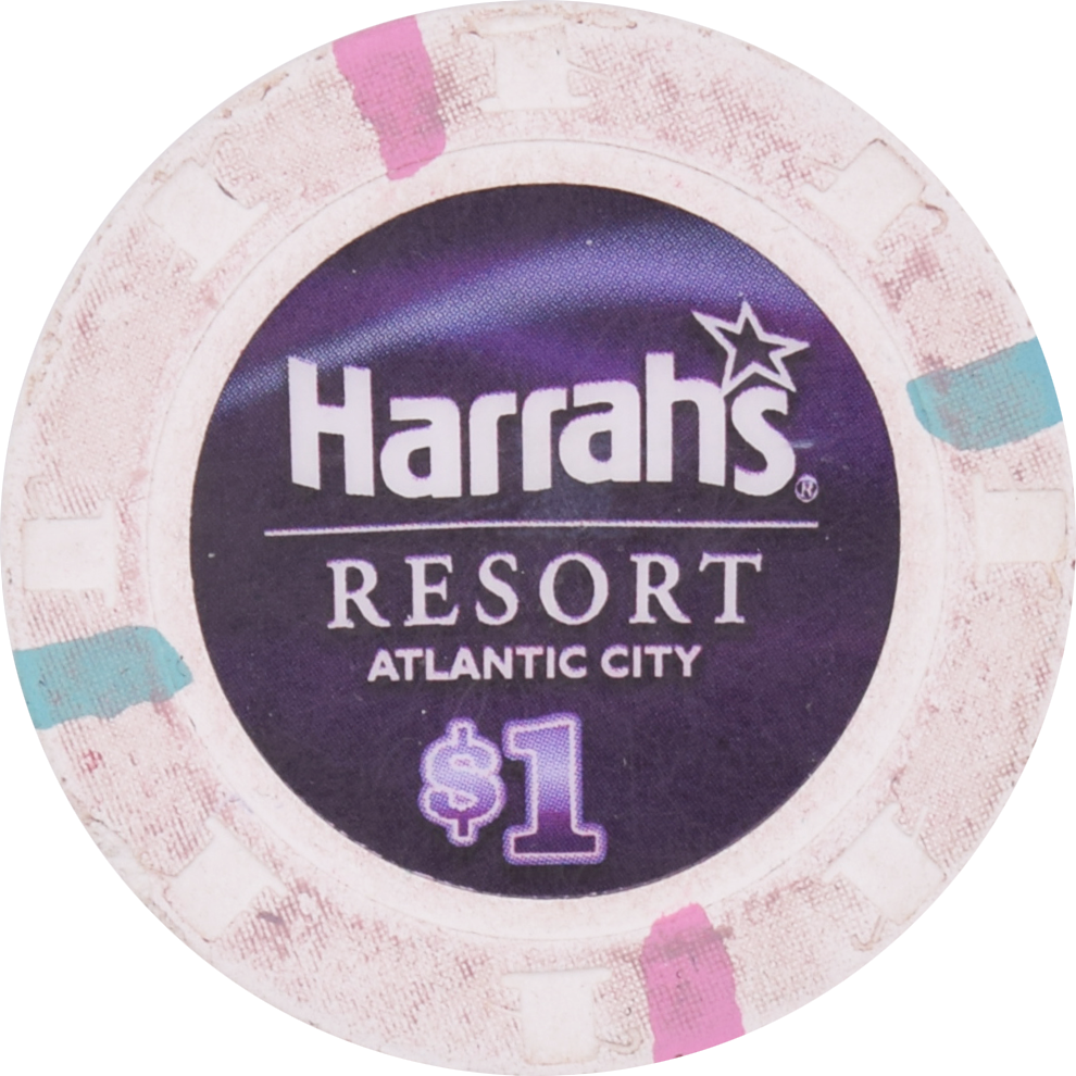 Harrah's (Marina) Casino Atlantic City New Jersey $1 Chip 2010