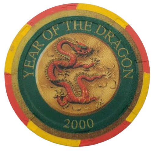 Casino Niagara Falls Ontario Canada $5 Chip Year of The Dragon 2000