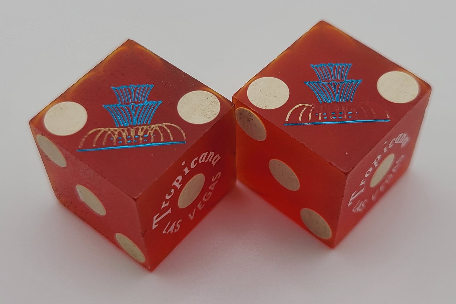 Tropicana Casino Las Vegas Nevada Pair of Dice 1950's/60's